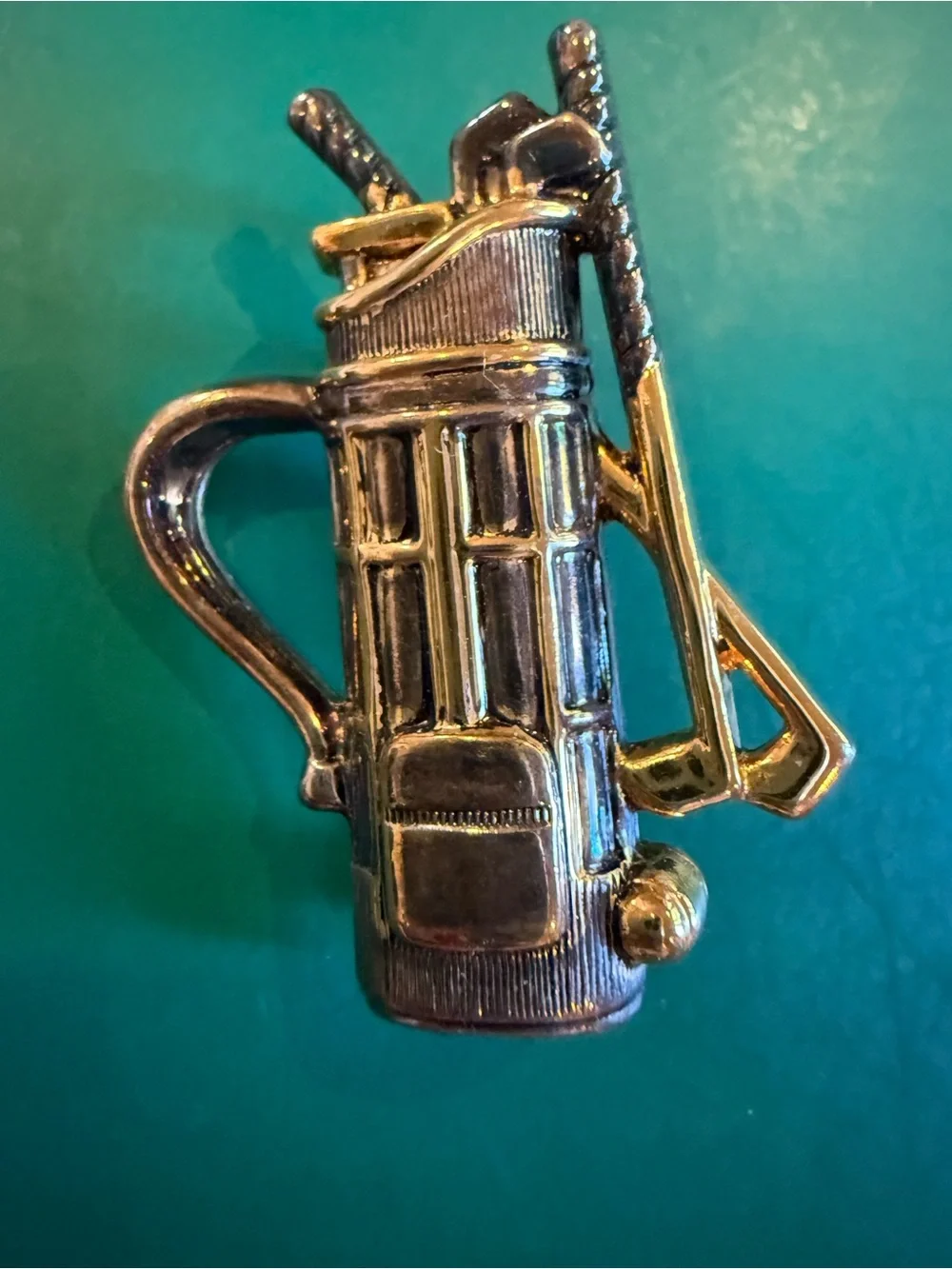 Vintage “Best” Gold-Tone Golf Bag Brooch/Pin